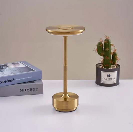Moderne Touch-Lampe med Kunstskygge